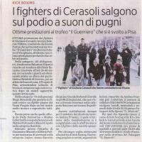 I fighters di Cerasoli salgono sul podio a suon di pugni